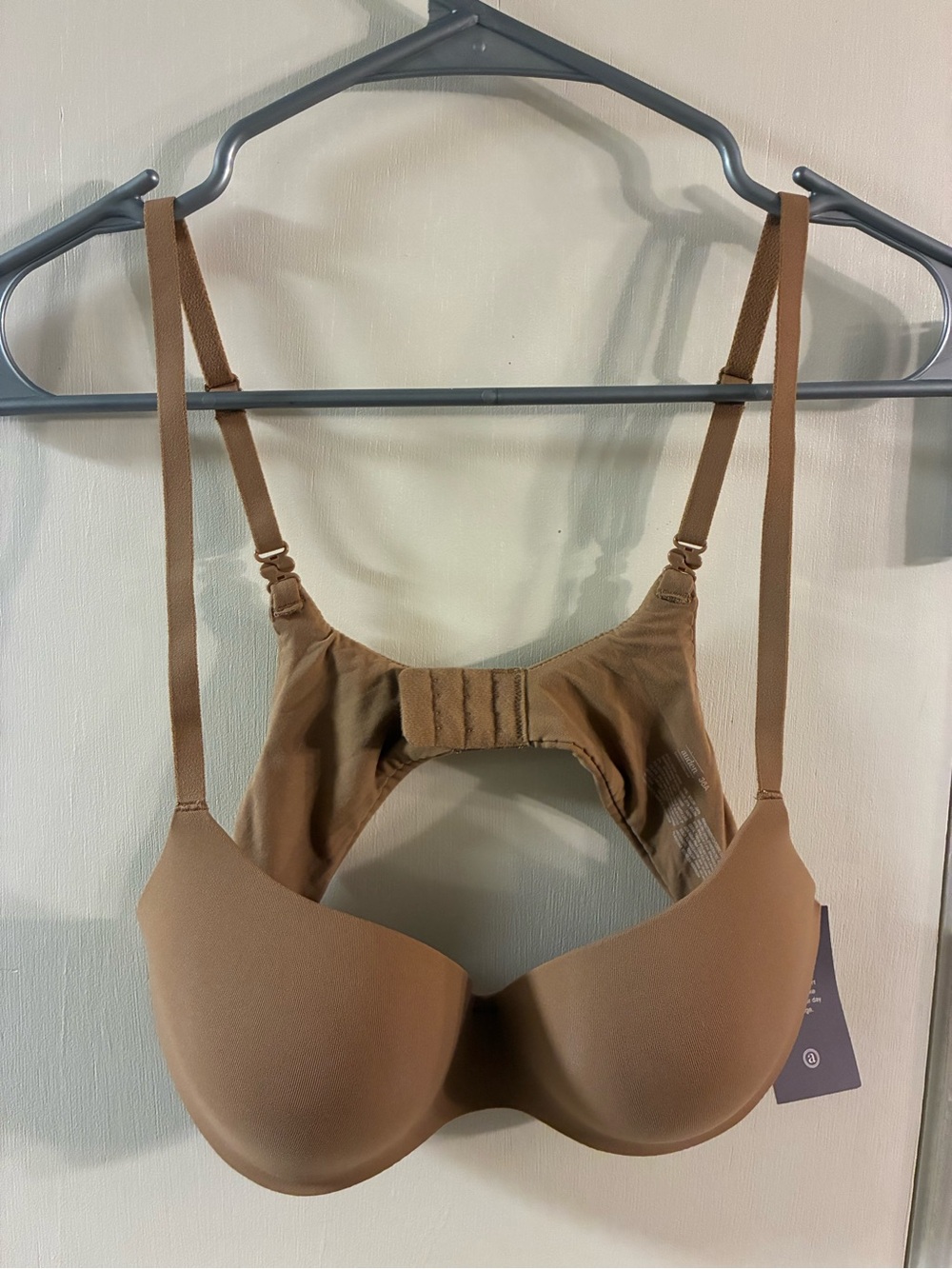 Auden Women's Bra 36A Demi Coverage Bra Caramel Lightly Lined Comfort Wire